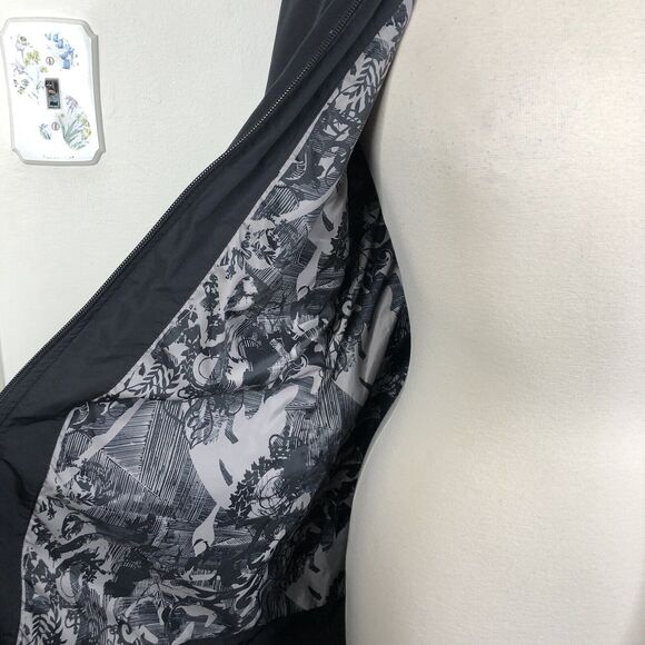 Oakley Women's Black Waist Tie Full Zip Hooded Outdoor Jacket Size Medium - Picture 8 of 12